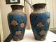 Charming Pair 19 Century Japanese Cloisonne Enamel Vases