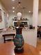 Chinese Or Japanese Cloisonne Footed Bud Vase Lamp 31 T