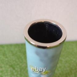 Cloisonne Tube Vase 8.2 inch tall Japanese Pot by Tamura