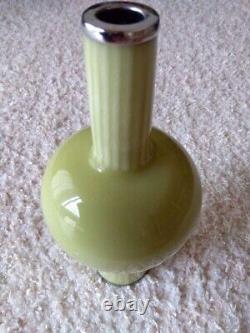 Cloisonne Vase 8.6 inch 22cm tall Japanese Bottle Shape Pot Used F/S