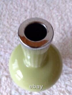 Cloisonne Vase 8.6 inch 22cm tall Japanese Bottle Shape Pot Used F/S