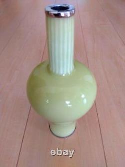 Cloisonne Vase 8.6 inch tall Bottle Shape Pot Japanese