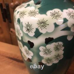 Cloisonne Vase Height 9.4 inch Japaneseart art work Figurine Flower pattern