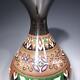 Cloisonne Vase Oriental Pattern 9.8 Inch Tall Japanese Antique Pot