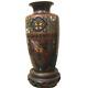 Cloisonne Vase Pot 4.7 Inch Tall Oriental Pattern Phoenix Japanese Antique