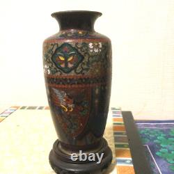 Cloisonne Vase Pot 4.7 inch tall Oriental pattern Phoenix Japanese Antique