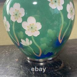 Cloisonne Vase flower pattern 5.9 inch tall Pot Japanese