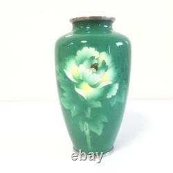 Cloisonne Vase flower pattern 7.2 inch tall Pot Japanese