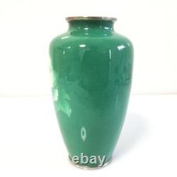 Cloisonne Vase flower pattern 7.2 inch tall Pot Japanese