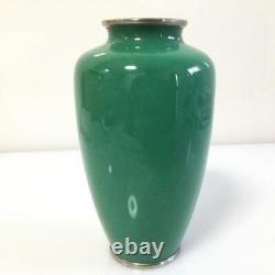 Cloisonne Vase flower pattern 7.2 inch tall Pot Japanese