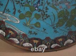 Cloisonne charger, Chinese, Japanese, antique