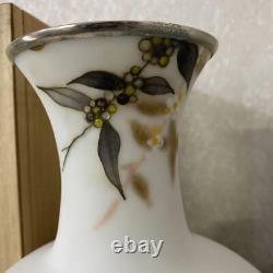 Cloisonne ware vase with TAMURA engraving, H10.2inch, Japanese antique