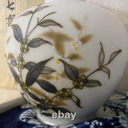 Cloisonne ware vase with TAMURA engraving, H10.2inch, Japanese antique