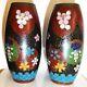 Delightful Pair Of Small Antique Japanese Cloisonne Vases Meiji Period (19thc)