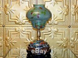Exquisite Chinese/japanese Porcelain/cloisonne Vase Lamp Plique-a-jour 15 Tall