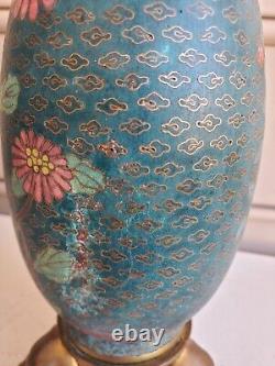 Extremely Rare Ferdinand Barbedienne Signed Pair Japanese Cloisonne Edo Vases