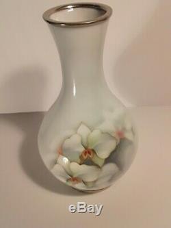 FINE Antique Japanese Meiji GOLD Wire and Wireless Cloisonne Vase