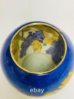 Fine Chinese Cloisonné Plique A Jour Enamel Vase Votive Flowers