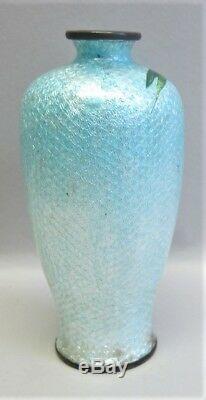 Fine JAPANESE MEIJI-ERA Cloisonne Vase with Sea Bird Design c. 1880 antique