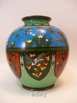 Fine Japanese Antique Cloisonne Vase Jar