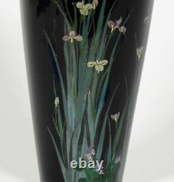 Fine Japanese Meiji Cloisonne Vase Signed Ki or Moku