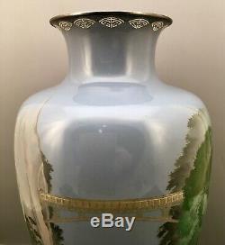 Fine Japanese Meiji Cloisonne Vase by Hayashi Tonigoro