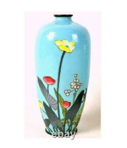 Fine Meija Era Antique Japanese Cloisonne Vase 5