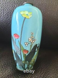 Fine Meija Era Antique Japanese Cloisonne Vase 5