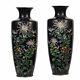 Fine Pair Of Antique Japanese Cloisonne Vases
