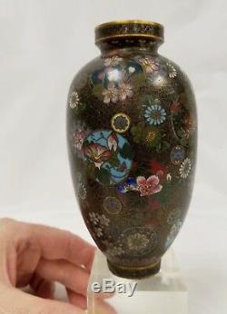 Finest Quality Antique Chinese Japanese Cloisonne Bronze Vase
