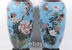 Gorgeous Pair of Antique Japanese Large Vases 24 inches