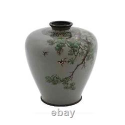 High Quality Japanese Meiji Cloisonne Enamel Vase