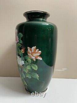 Huge Japanese Cloisonne Ginbari Vase