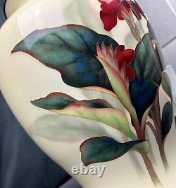 Huge Stunning Meiji Era 12 Signed Ando Stamped Silver Japanese Cloisonne Vase