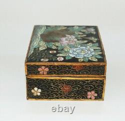 Important Early Japanese Cloisonne Enamel Box Signed by Masatoku