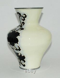 Important Japanese Cloisonne Enamel Vase with Flower Design Ando Workshop -PIB