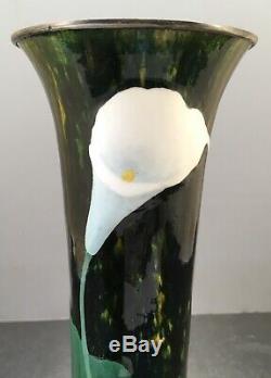 Important Japanese Meiji Cloisonne Vase with Lilly by Hattori Tadasaburo