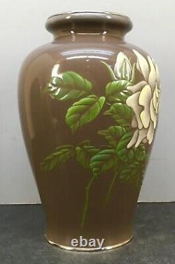 Important Japanese Meiji Moriage Cloisonne Vase by Ando