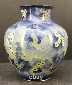 Important Japanese Meiji Plique A Jour Cloisonne Vase by Kozo Suhusho