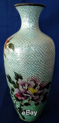 JAPANESE Cloisonne Antique MEIJI 1868-1912 Vase by HATTORI TADASABURO
