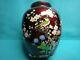 Japanese Ginbari Cloisonne Vase, 6x 5, Silver Wire, Sato Style, Unsigned, Mint
