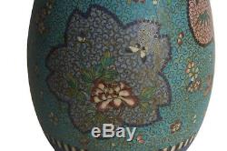 Japan 20. Jh. Paar Große Vasen -A Pair Of Japanese Totai Shippo Cloisonne Vases