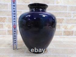 Japanese Antique Cloisonne Vase Kurosui Pottery Japan Used Shipping Free JP