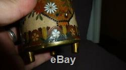 Japanese Chinese Cloisonne Vases True Facing Superb Detail Circa 1850 Beautiful