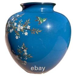 Japanese Cloisenne Vase In The Manner Of Ota Kichi