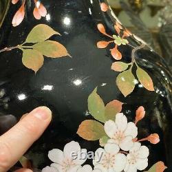 Japanese Cloisonne Enamel Floor Vase - 34 in, 86 cm