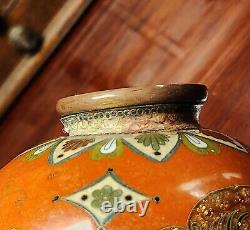 Japanese Cloisonne Kyoto Shippo Style Antique Meiji Vase 6