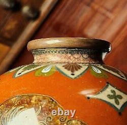 Japanese Cloisonne Kyoto Shippo Style Antique Meiji Vase 6