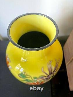 Japanese Cloisonné Vase Ando Jubei with Storage Box
