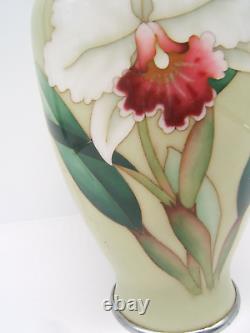Japanese Cloisonne Vase Beautiful Floral By Ando